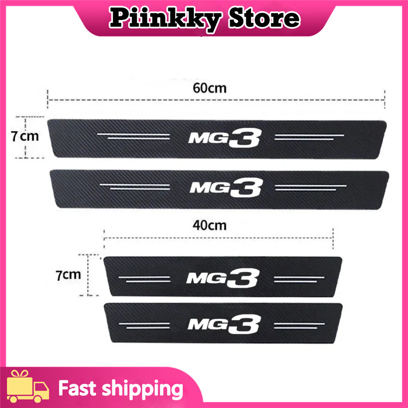 for MG 3 MG3 Logo Car Door Sil - Crepe Pan Carbon ulasan dan harga