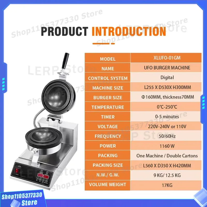 Commercial Waffle Iron Hot Pre - Waffle Cone Maker ulasan dan harga